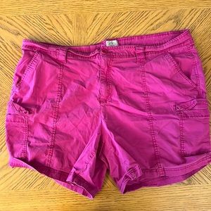 Deep magenta/purple shorts